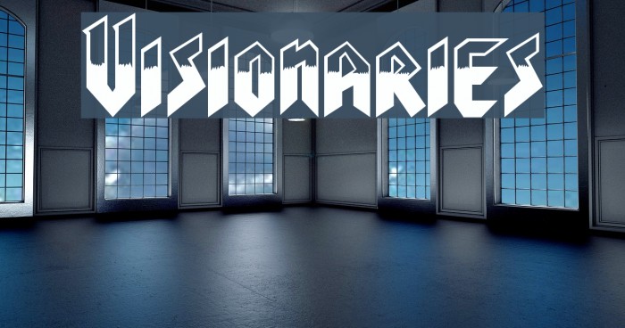 Visionaries Font examples