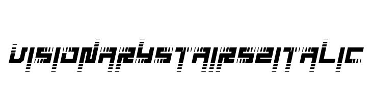 Visionary Stairs2 Italic  les polices de caractères gratuit tlcharger