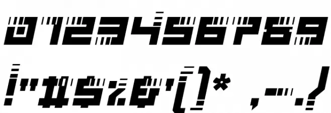 Visionary Stairs2 Italic Font OTHER CHARS