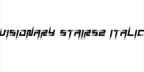 Visionary Stairs2 Italic Logo