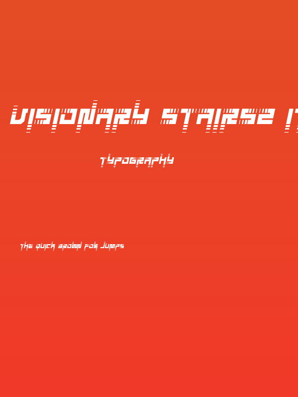 Visionary Stairs2 Italic Poster