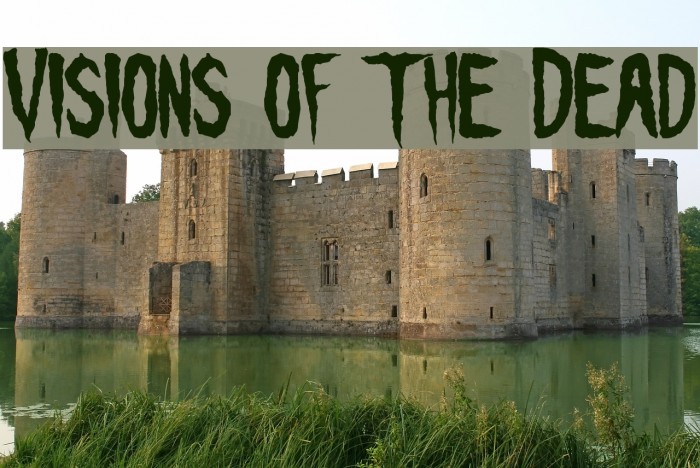 Visions of the Dead Font examples