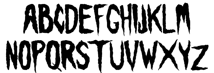 Visions of the Dead Font LOWERCASE