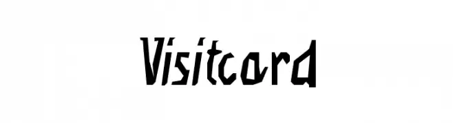 Visitcard  Frei Schriftart Herunterladen