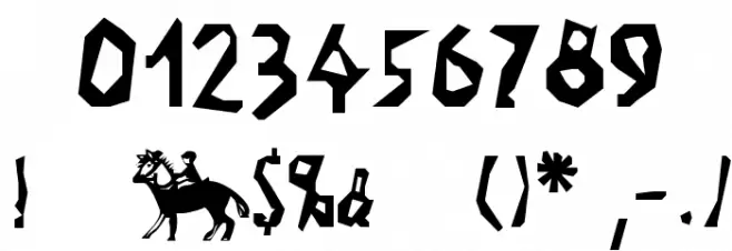 Visitcard Font OTHER CHARS