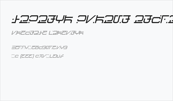 Visitor Script Italic Business Card