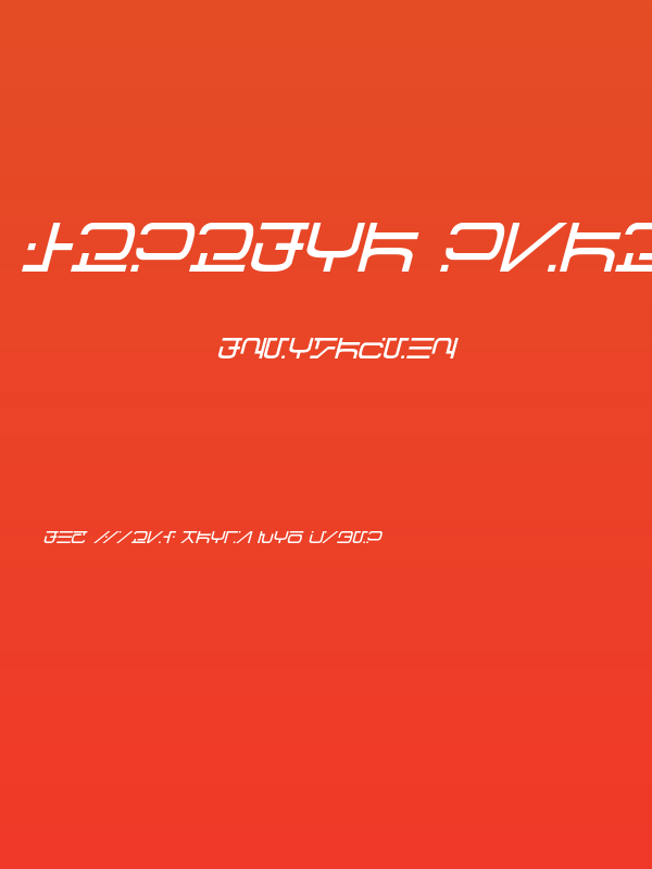 Visitor Script Italic Poster