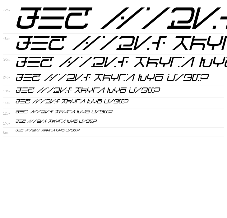 Visitor Script Italic Waterfall