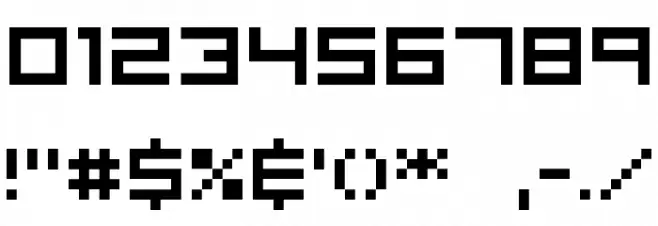 Visitor TT1 BRK Font OTHER CHARS