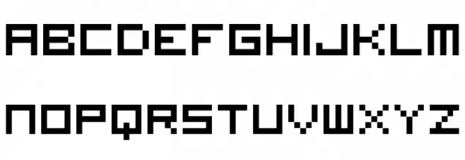 Visitor TT1 BRK Schriftart Kleinbuchstaben
