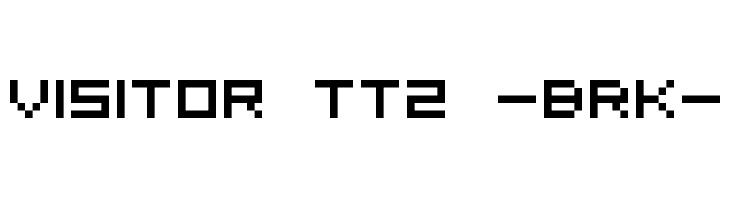 Visitor TT2 -BRK-  font caratteri gratis