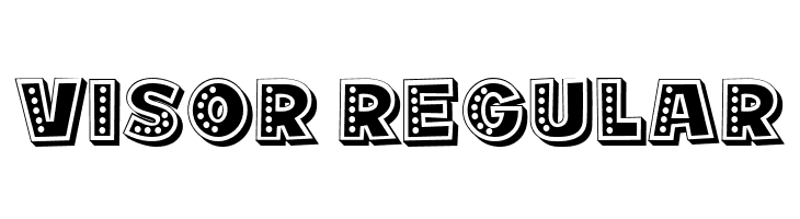 Visor Regular  フリーフォントのダウンロード
