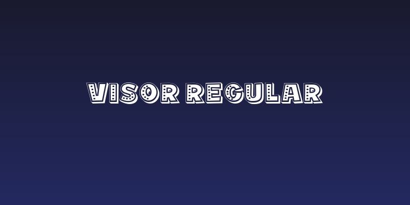 Visor Regular Social Header