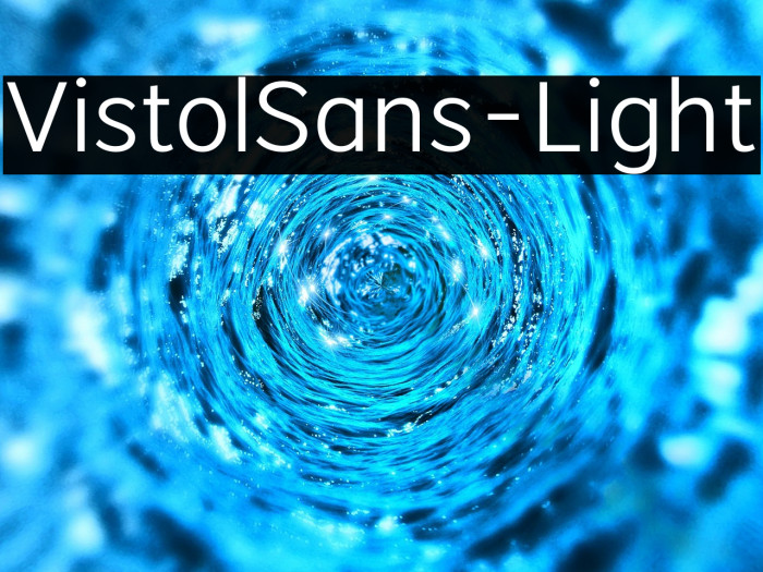 VistolSans-Light Example 1