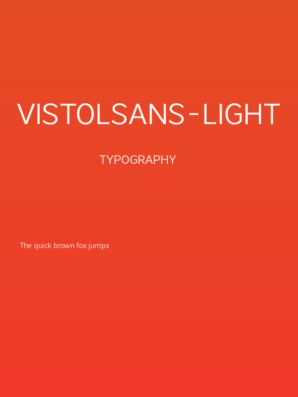 VistolSans-Light Poster