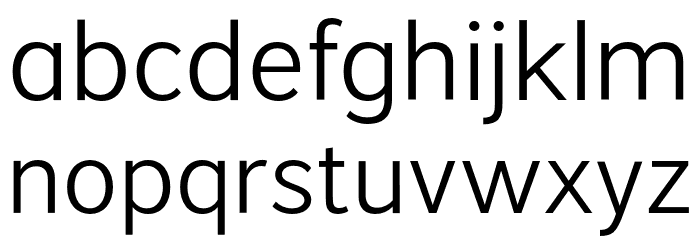 VistolSans-Light Font LOWERCASE