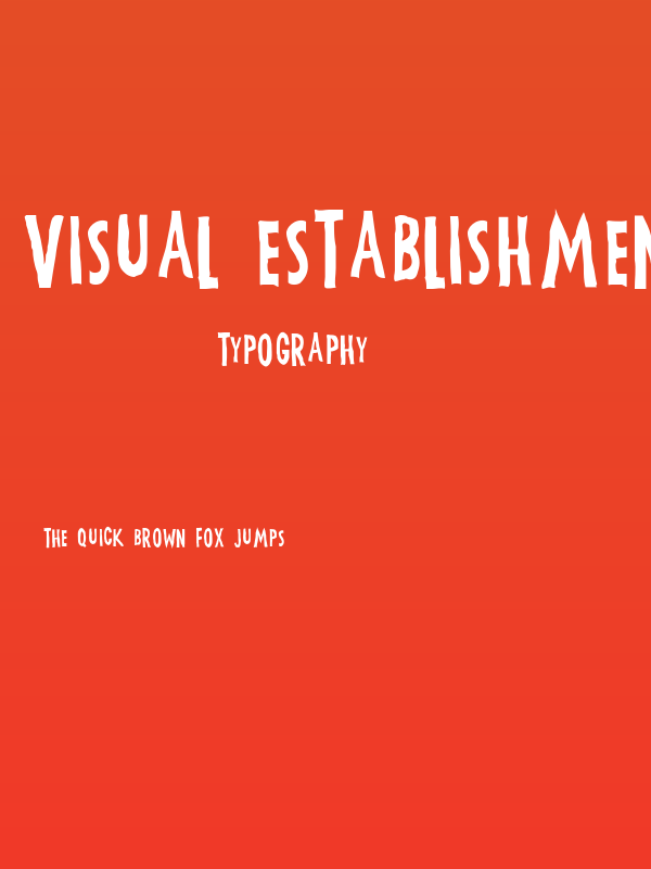 Visual Establishment Poster