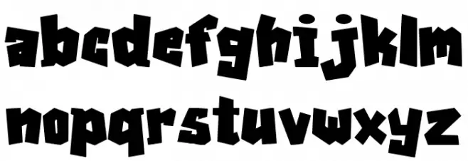 Visual Street Font Litere mici