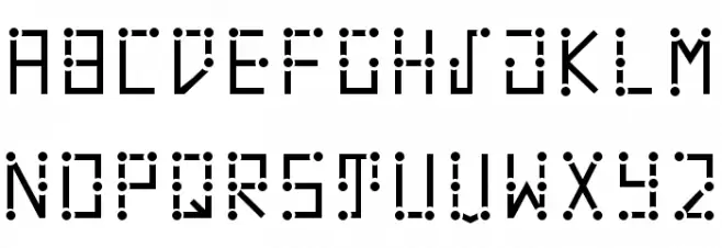 VisualBraille फ़ॉन्ट अपरकेस