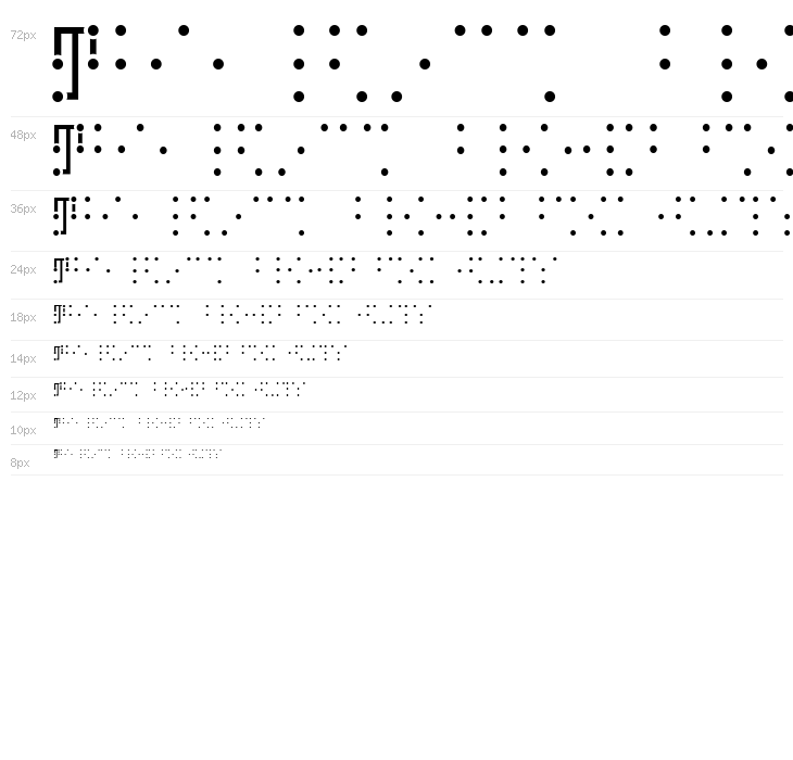 VisualBraille Waterfall