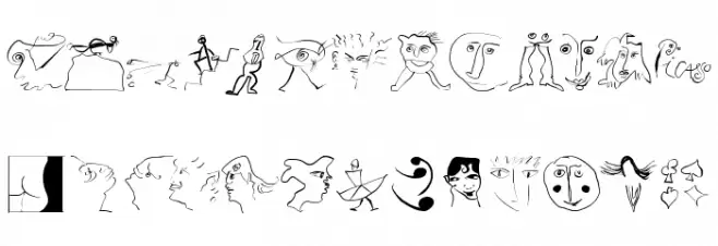 VisualObsessions フォント 大文字