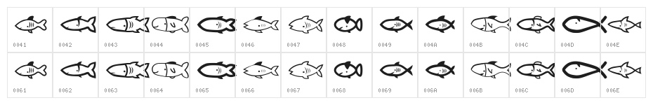 Visvang Regular Character Map