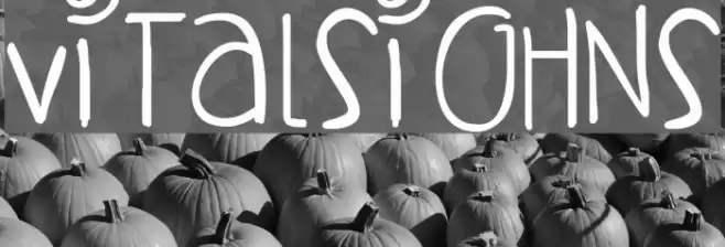 VitalSighns Font examples