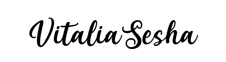 Vitalia Sesha  नि: शुल्क फ़ॉन्ट्स डाउनलोड
