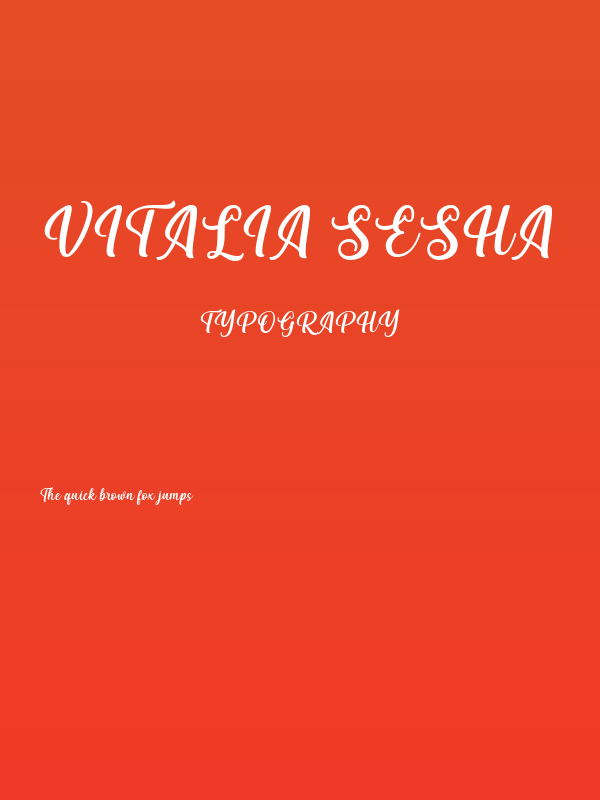 Vitalia Sesha Poster