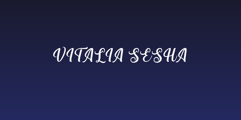 Vitalia Sesha Social Header