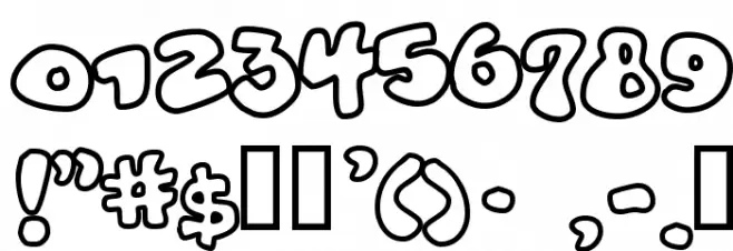 Vitamin outlined フォント その他の文字