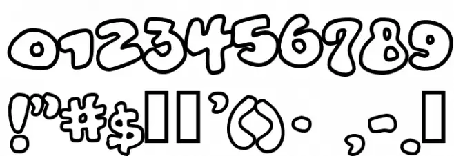 Vitamin outlined Font OTHER CHARS