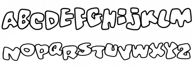 Vitamin outlined Polices MAJUSCULES