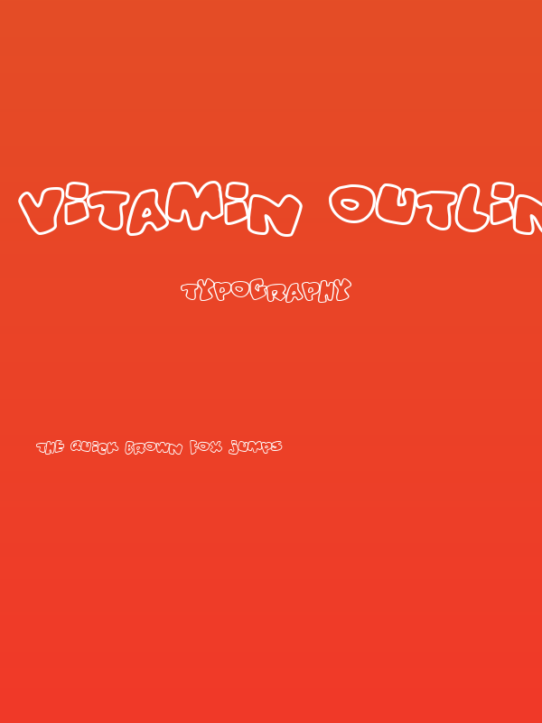 Vitamin outlined Poster