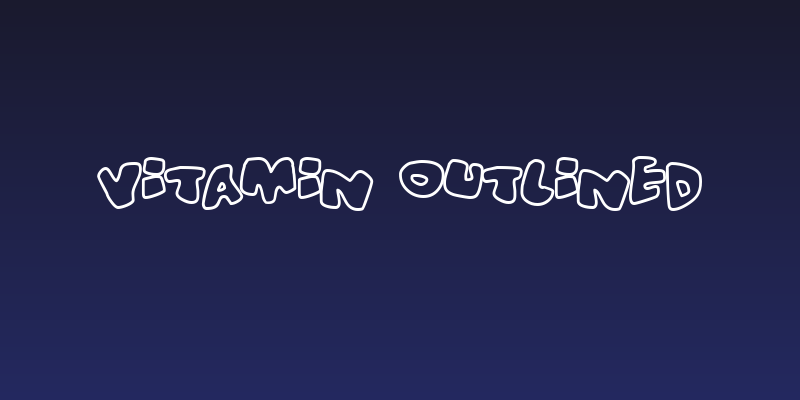 Vitamin outlined Social Header