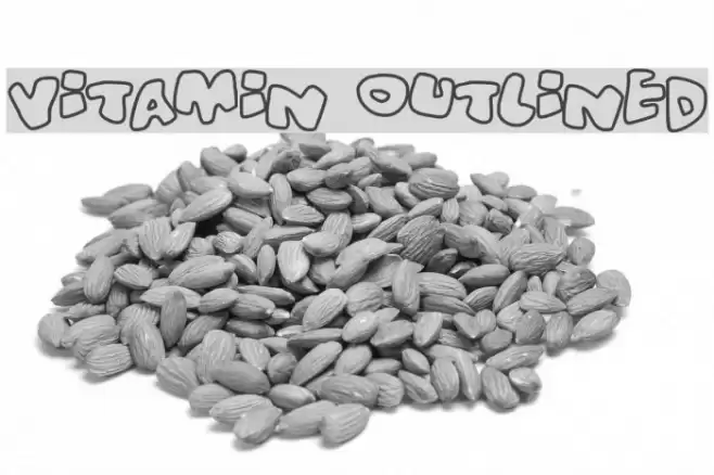 Vitamin outlined フォント examples