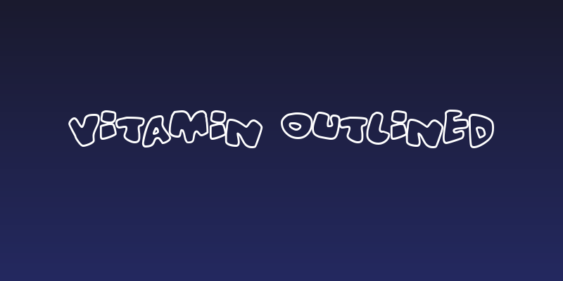 Vitamin outlined Social Header