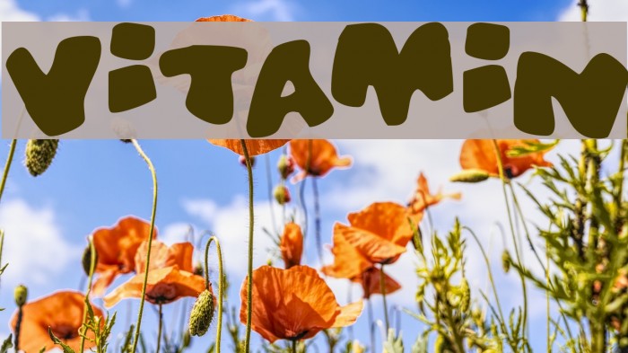 Vitamin Font examples
