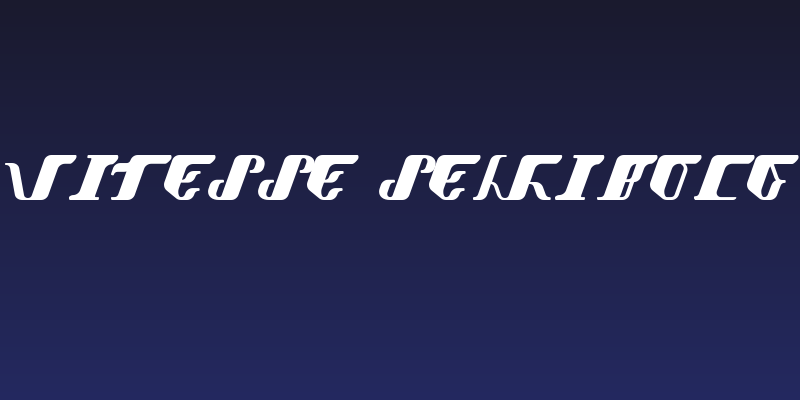 Vitesse SemiBold Social Header