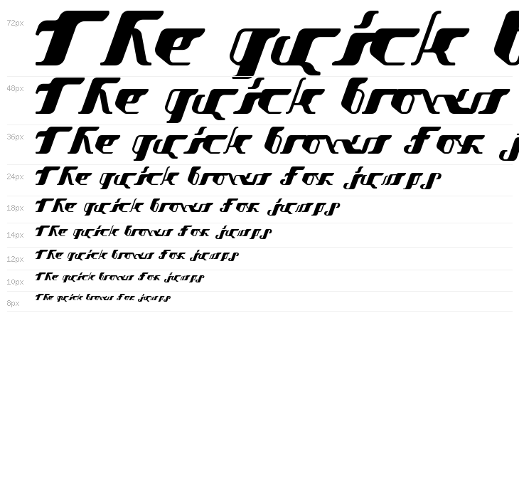 Vitesse SemiBold Waterfall