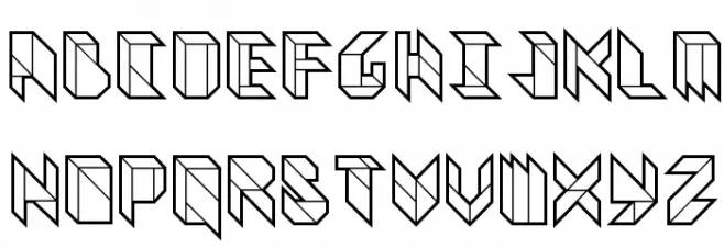 Vitreous Heavy フォント 大文字