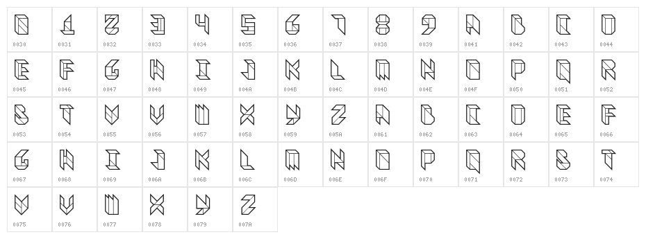 Vitreous Heavy Character Map