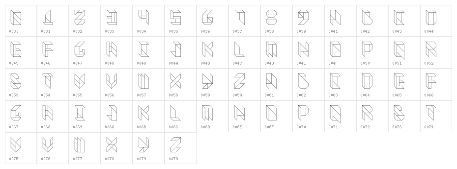 Vitreous Light Character Map