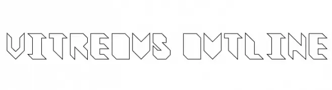 Vitreous Outline  Free Fonts Download