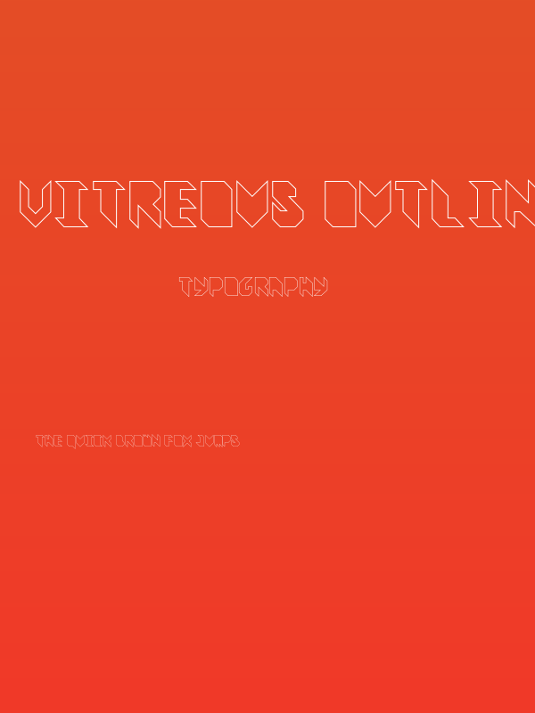 Vitreous Outline Poster