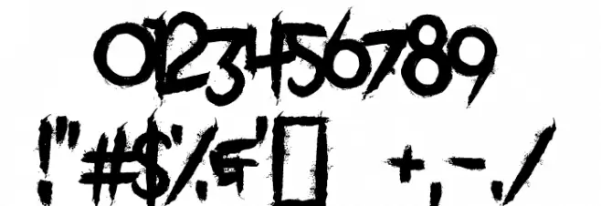 Vitruvian Man Font OTHER CHARS