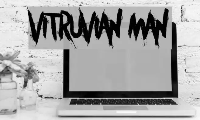 Vitruvian Man Font examples