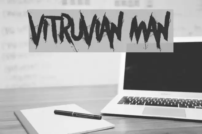 Vitruvian Man Font examples