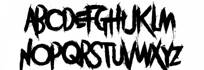 Vitruvian Man Schriftart Kleinbuchstaben