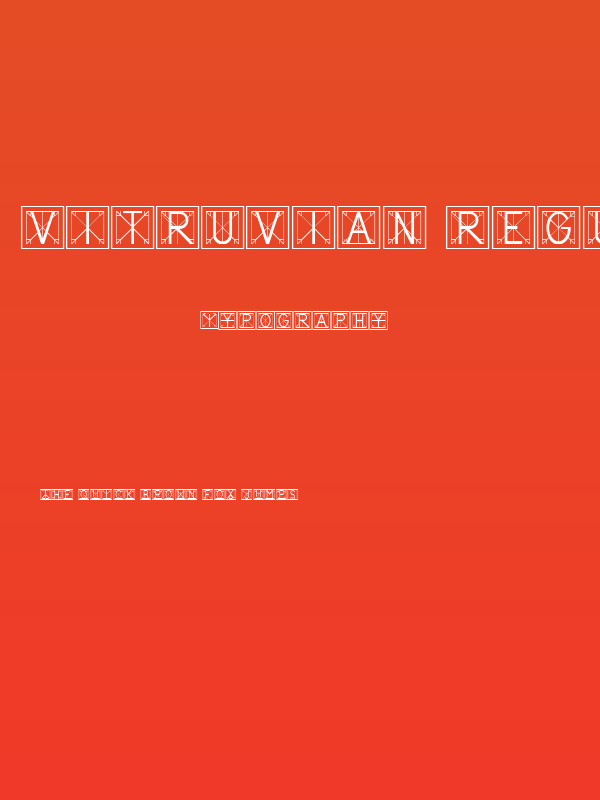 Vitruvian Regular Poster